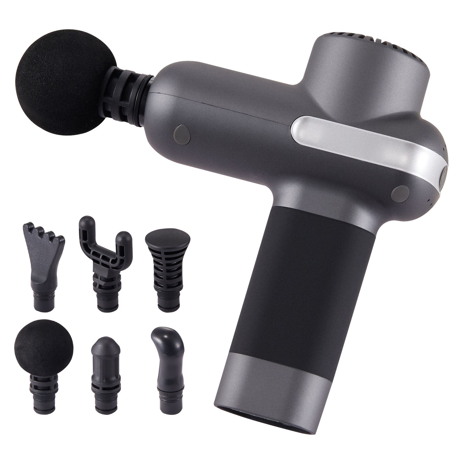 Mini Massage Gun, Percussion Muscle Massage Gun for Athletes - with 5 Speed Levels & 6 Massage Heads, 7.4V 2500mAh Batteries Mini Massage Gun, Percussion Muscle Massage Gun for Athletes - with 5 Speed Levels & 6 Massage Heads, 7.4V 2500mAh Batteries