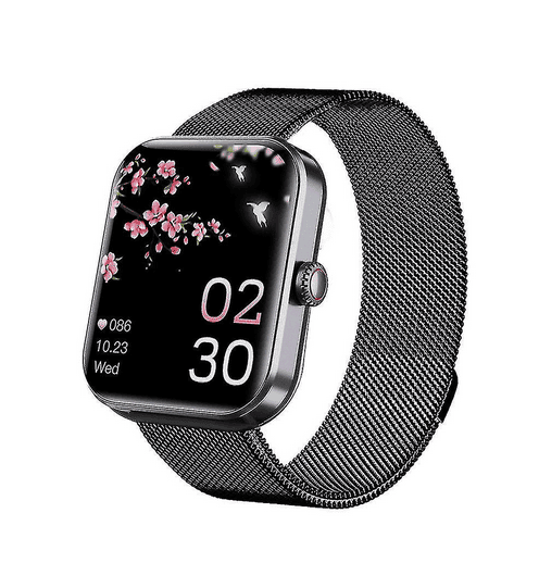 F57l Blood Glucose Monitoring Watch, Blood Glucose Watch, Blood Pressure Watch (Color: Milan Black Steel) F57l Blood Glucose Monitoring Watch, Blood Glucose Watch, Blood Pressure Watch (Color: Milan Black Steel)